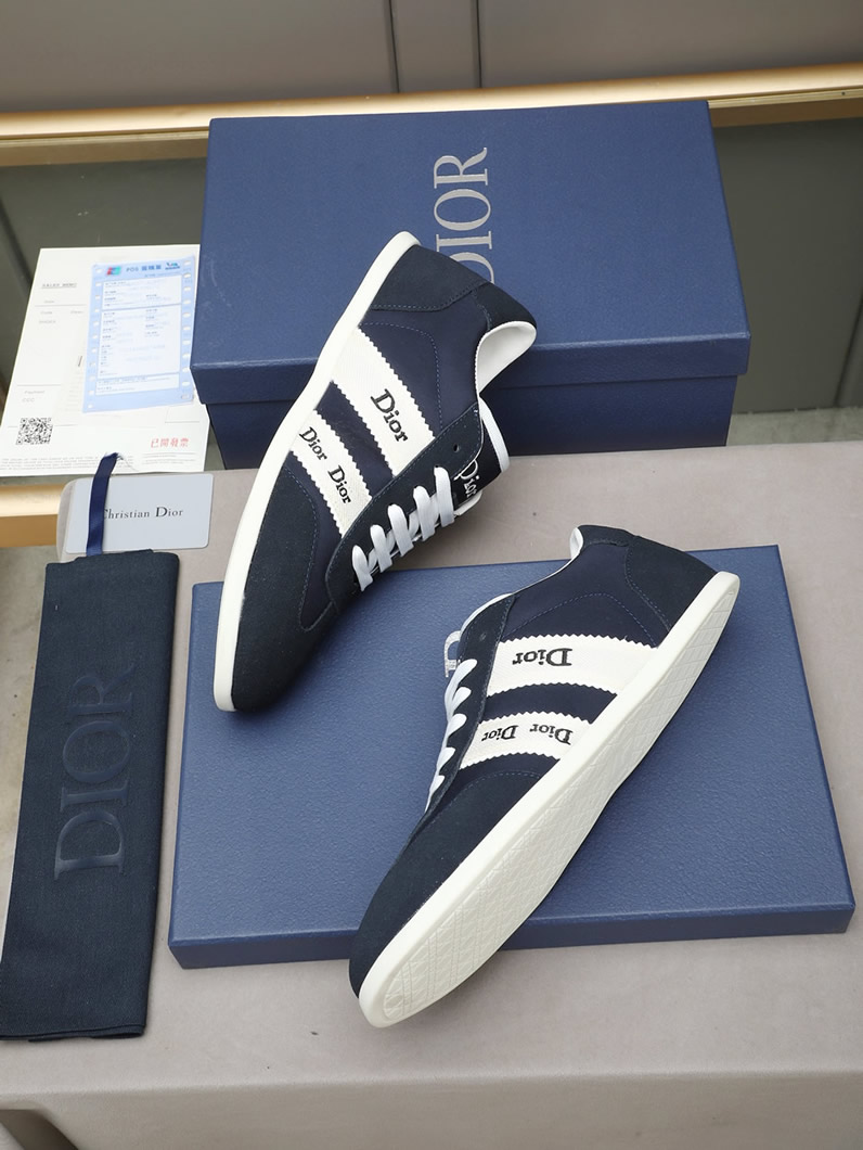 ディオール スエード&ファブリック スニーカー ネイビー shoes535 - 画像 (8)
