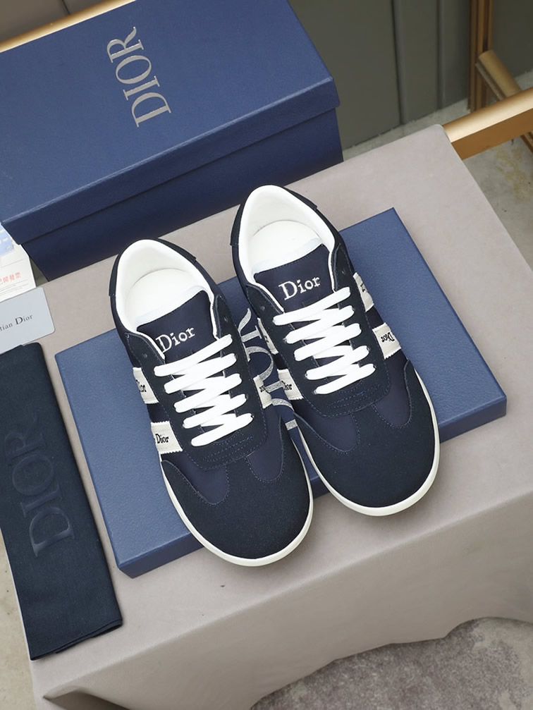 ディオール スエード&ファブリック スニーカー ネイビー shoes535 - 画像 (9)