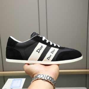 ディオール スエード＆ファブリック スニーカー ブラック shoes536