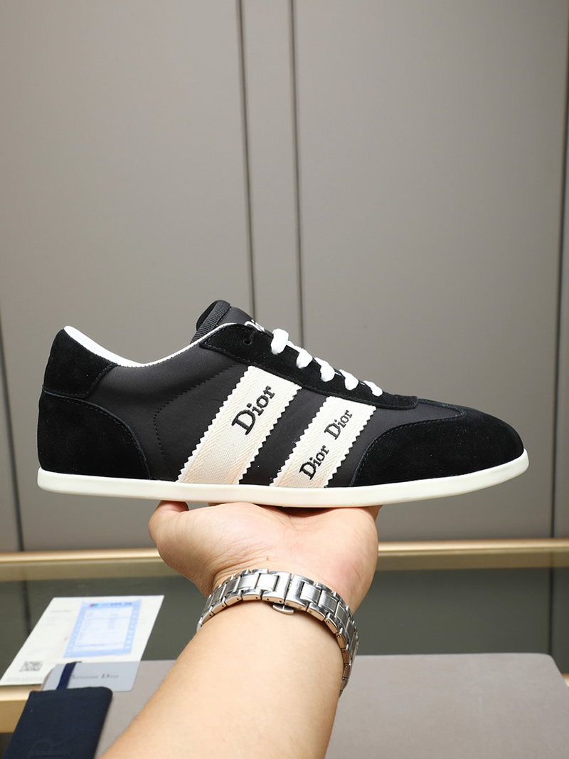 ディオール スエード&ファブリック スニーカー ブラック shoes536