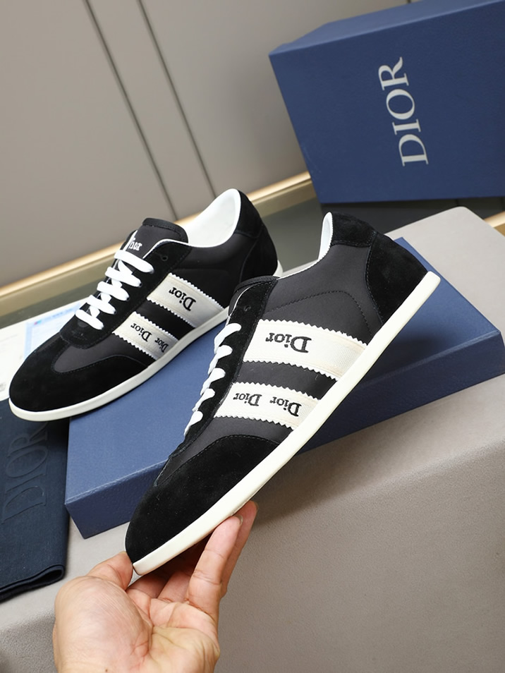 ディオール スエード&ファブリック スニーカー ブラック shoes536 - 画像 (2)