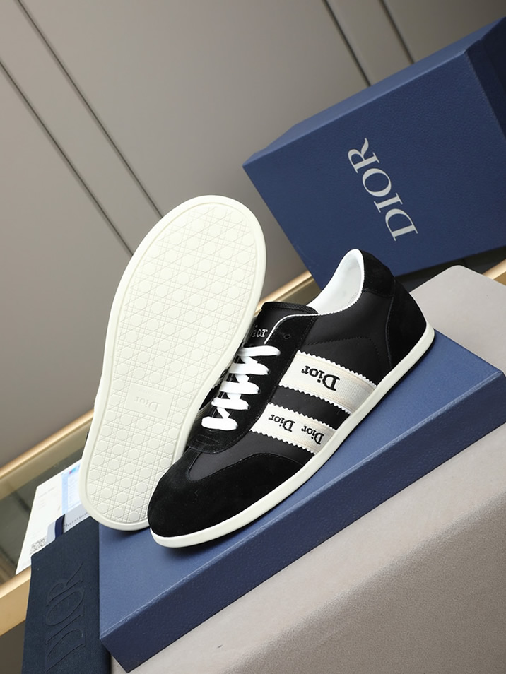 ディオール スエード&ファブリック スニーカー ブラック shoes536 - 画像 (3)
