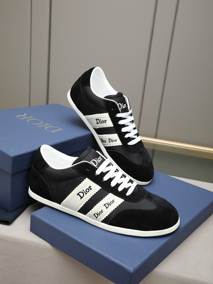 ディオール スエード&ファブリック スニーカー ブラック shoes536 - 画像 (4)