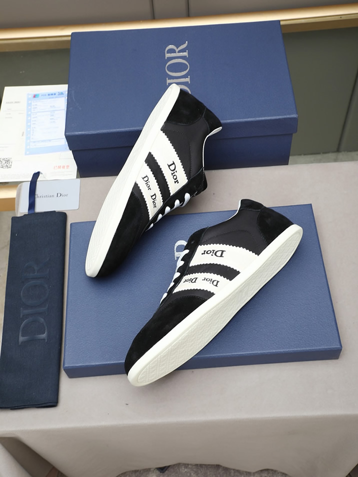 ディオール スエード&ファブリック スニーカー ブラック shoes536 - 画像 (9)