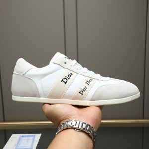 ディオール スエード＆ファブリック スニーカー ホワイト shoes537