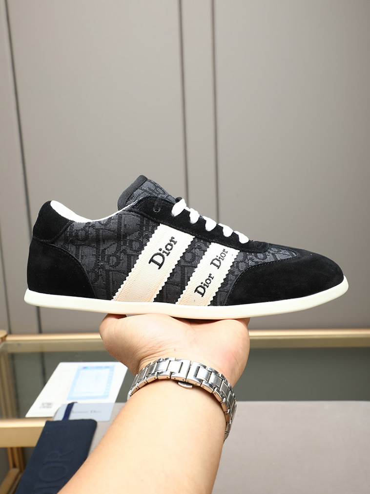 ディオール オブリーク トリム スニーカー ブラック shoes538