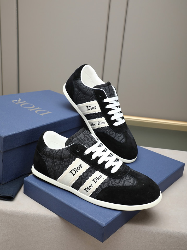 ディオール オブリーク トリム スニーカー ブラック shoes538 - 画像 (4)