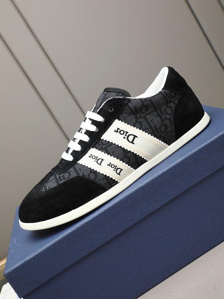 ディオール オブリーク トリム スニーカー ブラック shoes538 - 画像 (6)