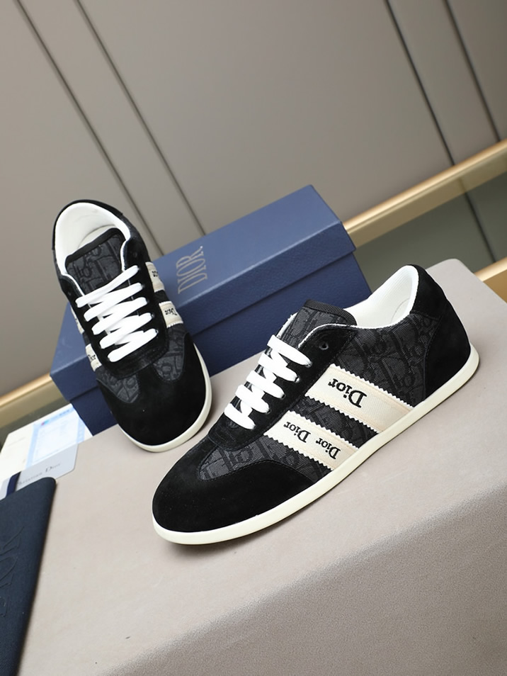 ディオール オブリーク トリム スニーカー ブラック shoes538 - 画像 (7)
