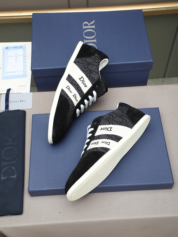 ディオール オブリーク トリム スニーカー ブラック shoes538 - 画像 (8)