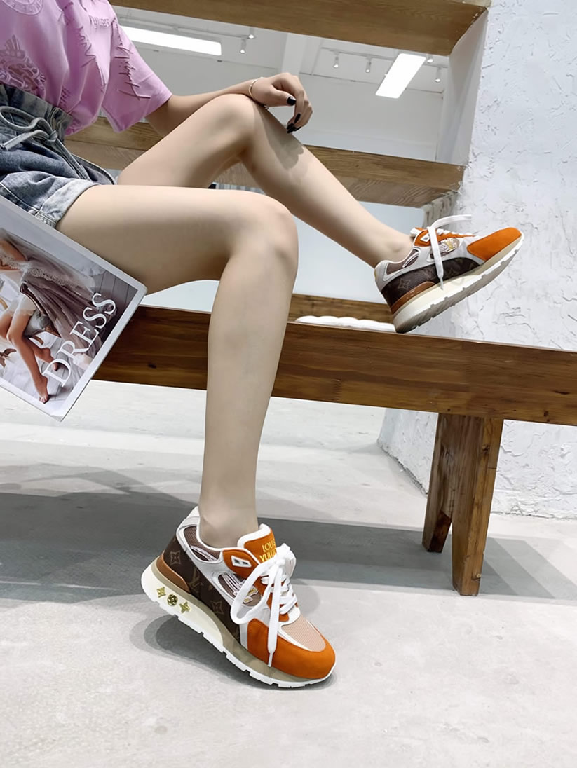 ルイ・ヴィトン ランナウェイ・ライン スニーカー オレンジ shoes546 - 画像 (9)