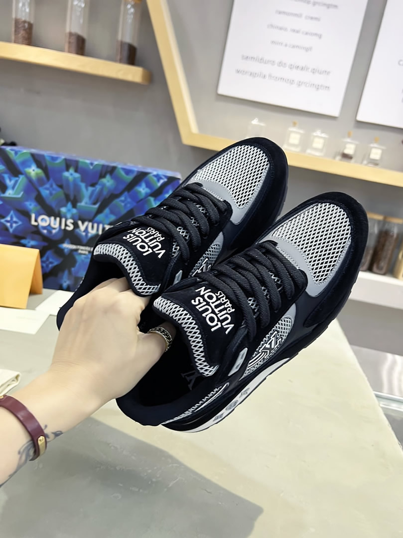 ルイ・ヴィトン ランナウェイ・ライン スニーカー ブラック shoes547 - 画像 (4)