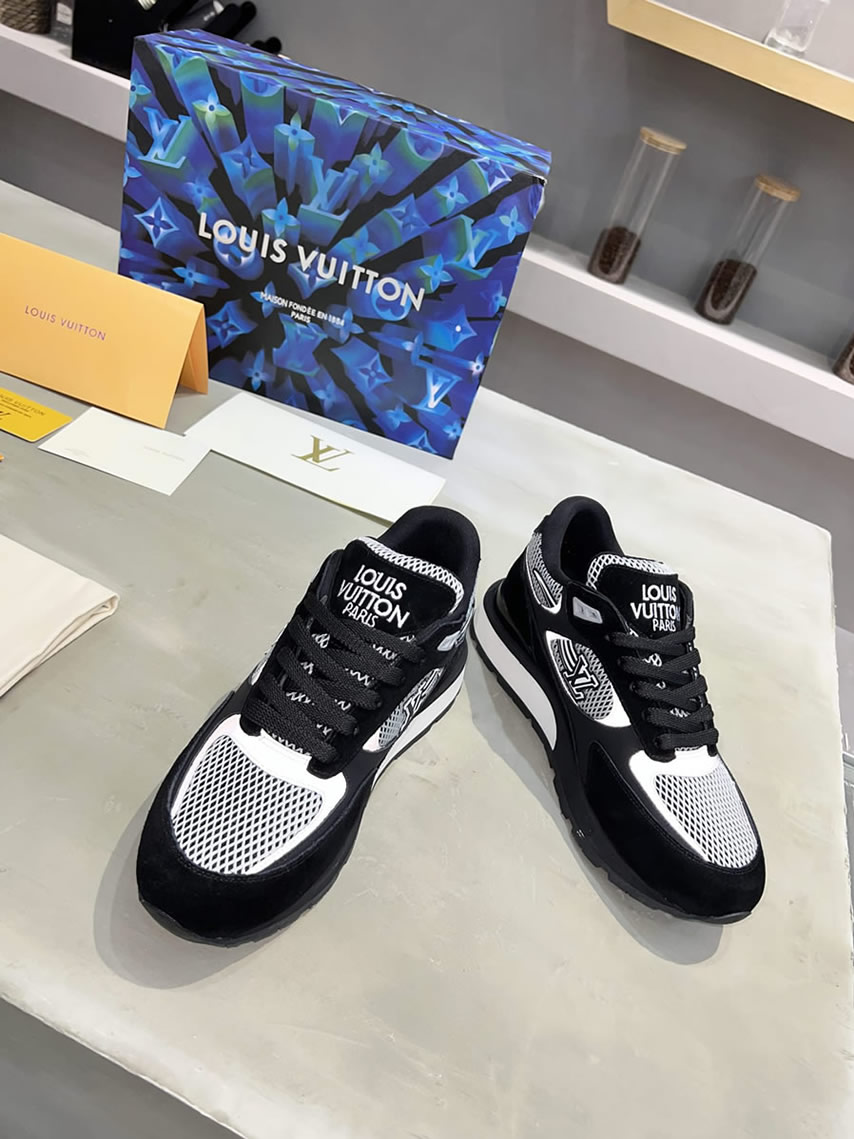 ルイ・ヴィトン ランナウェイ・ライン スニーカー ブラック shoes547 - 画像 (6)