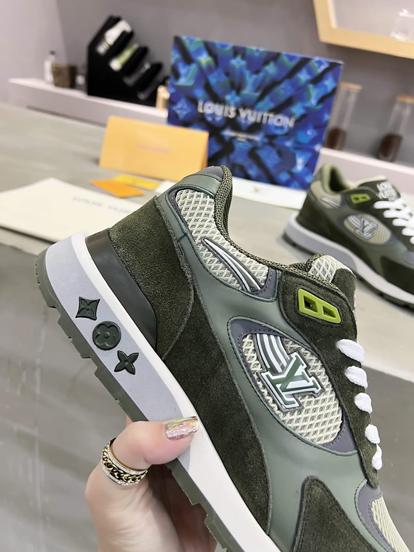 ルイ・ヴィトン ランナウェイ・ライン スニーカー グリーン shoes548 - 画像 (7)