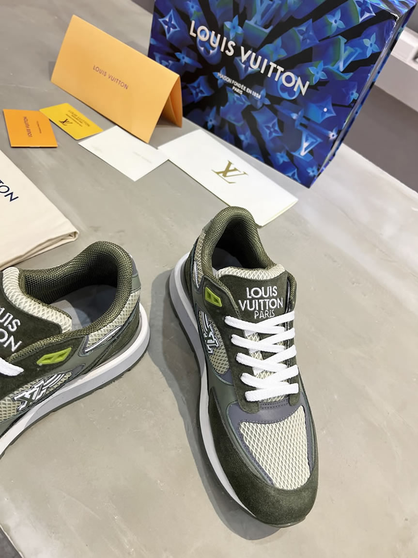 ルイ・ヴィトン ランナウェイ・ライン スニーカー グリーン shoes548 - 画像 (8)