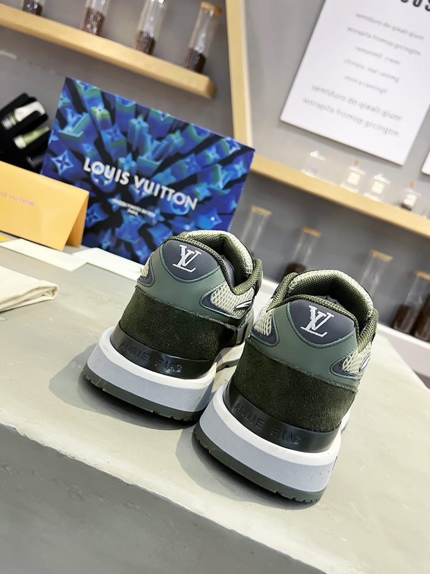 ルイ・ヴィトン ランナウェイ・ライン スニーカー グリーン shoes548 - 画像 (9)