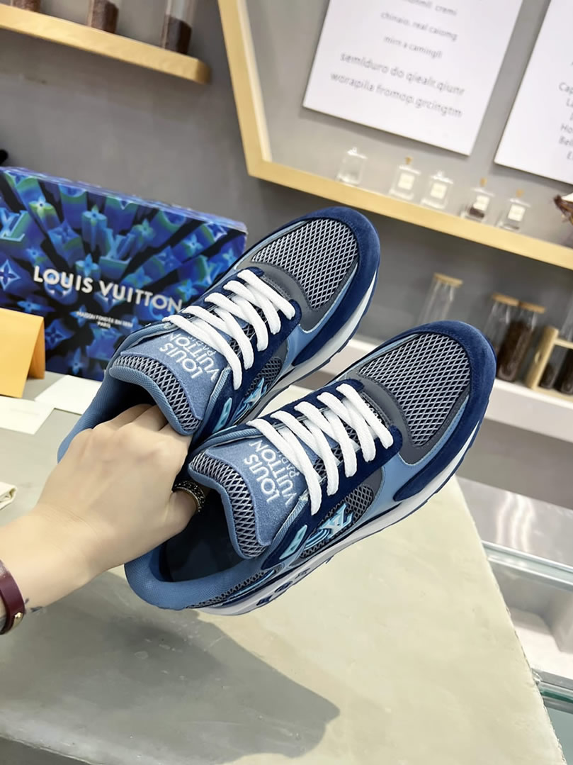 ルイ・ヴィトン ランナウェイ・ライン スニーカー ブルー shoes549 - 画像 (5)
