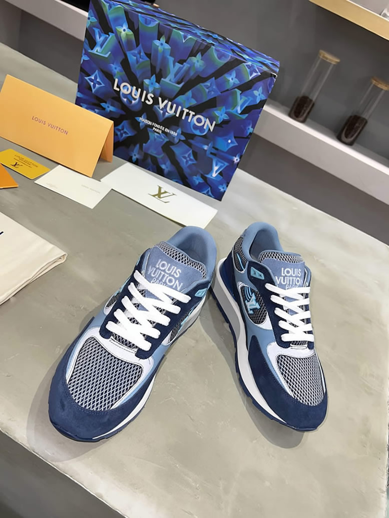 ルイ・ヴィトン ランナウェイ・ライン スニーカー ブルー shoes549 - 画像 (7)