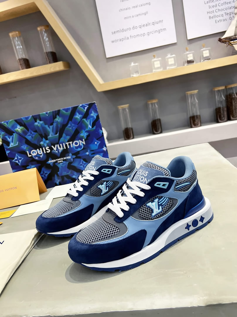 ルイ・ヴィトン ランナウェイ・ライン スニーカー ブルー shoes549