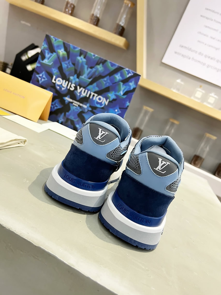 ルイ・ヴィトン ランナウェイ・ライン スニーカー ブルー shoes549 - 画像 (8)