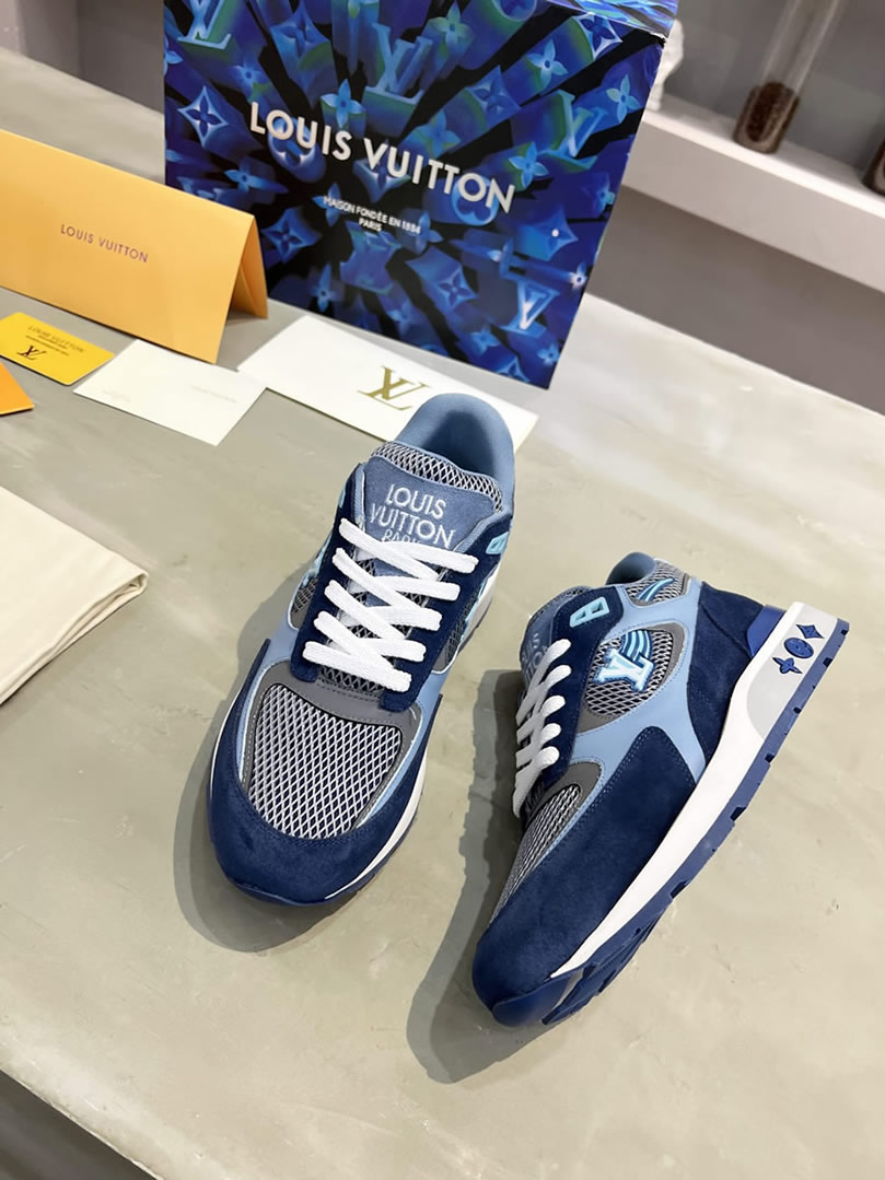 ルイ・ヴィトン ランナウェイ・ライン スニーカー ブルー shoes549 - 画像 (9)