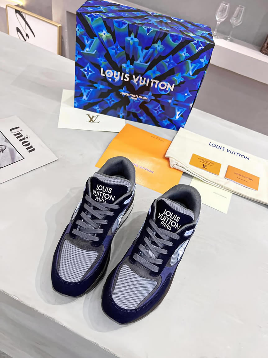 ルイ・ヴィトン ランナウェイ・ライン スニーカー ネイビー shoes550 - 画像 (2)