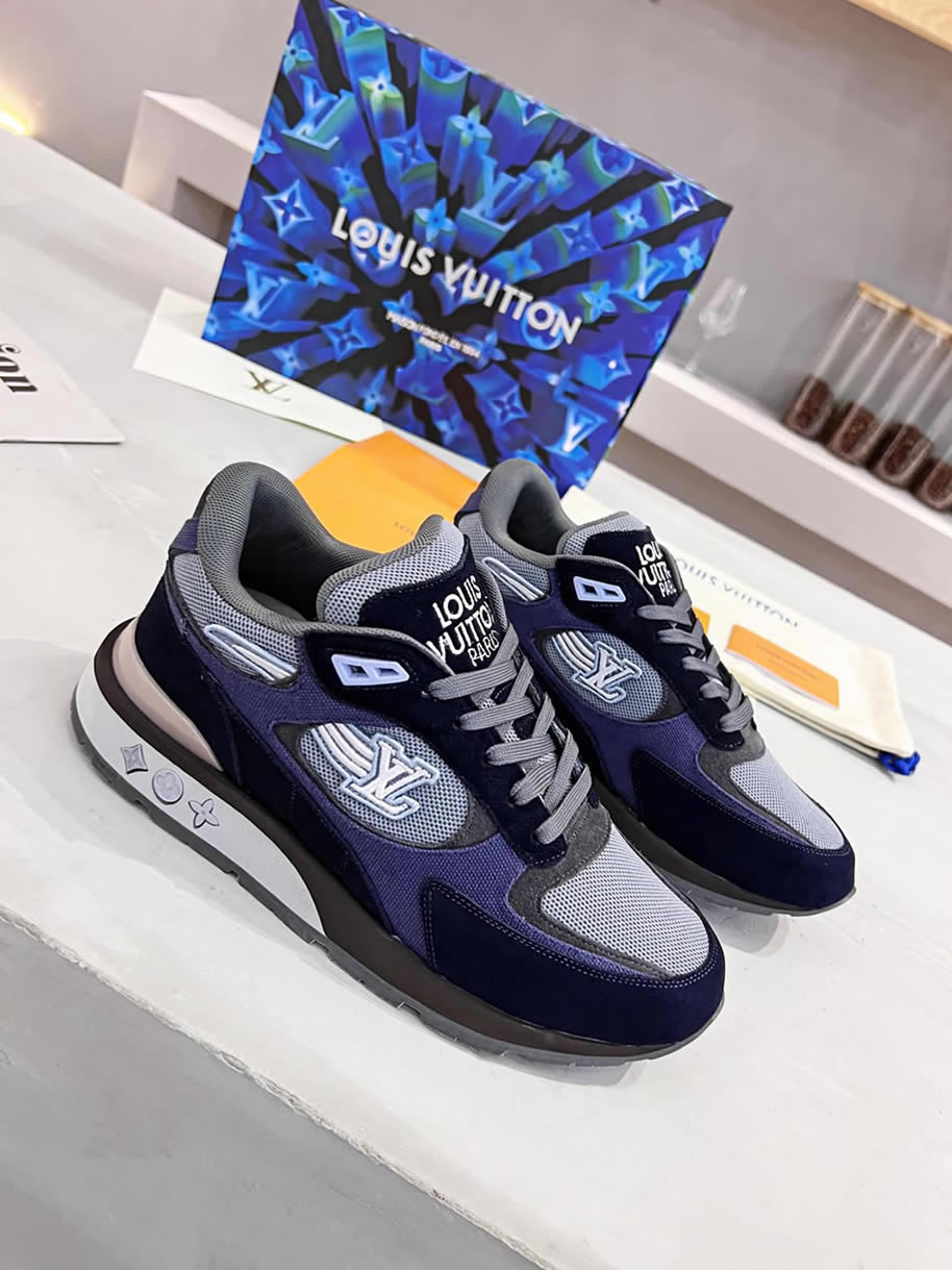 ルイ・ヴィトン ランナウェイ・ライン スニーカー ネイビー shoes550 - 画像 (3)