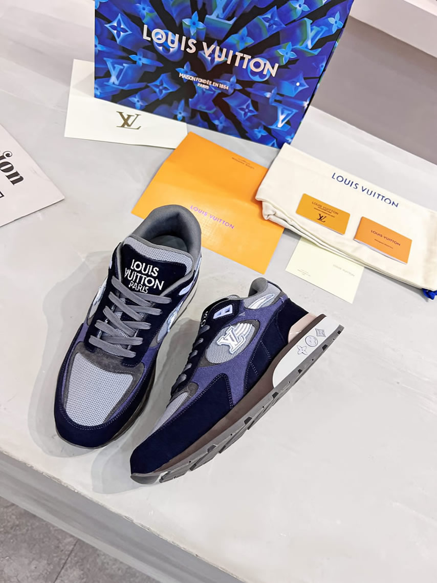 ルイ・ヴィトン ランナウェイ・ライン スニーカー ネイビー shoes550 - 画像 (5)