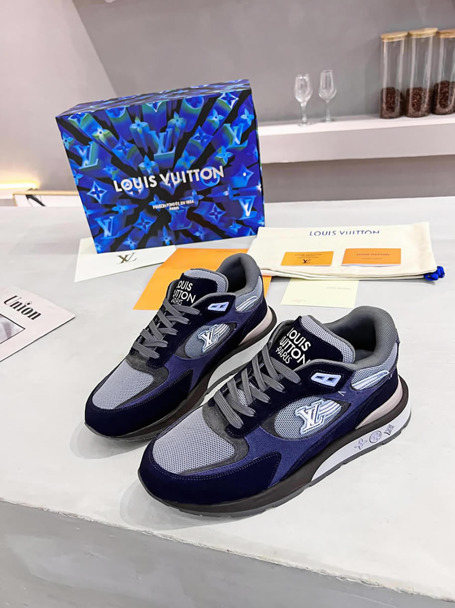 ルイ・ヴィトン ランナウェイ・ライン スニーカー ネイビー shoes550