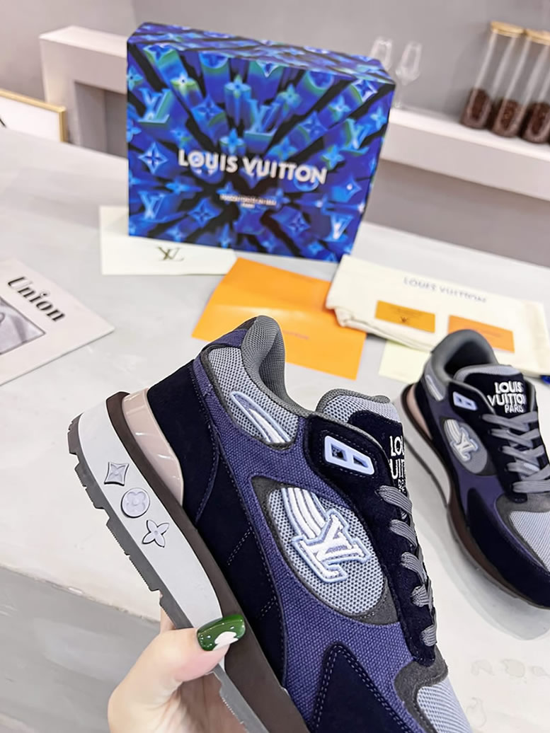 ルイ・ヴィトン ランナウェイ・ライン スニーカー ネイビー shoes550 - 画像 (6)
