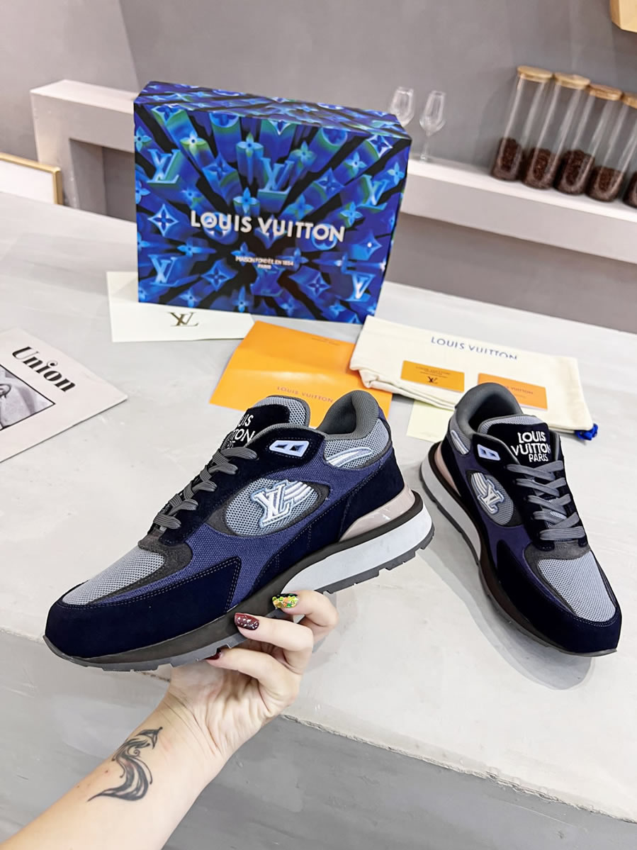 ルイ・ヴィトン ランナウェイ・ライン スニーカー ネイビー shoes550 - 画像 (7)