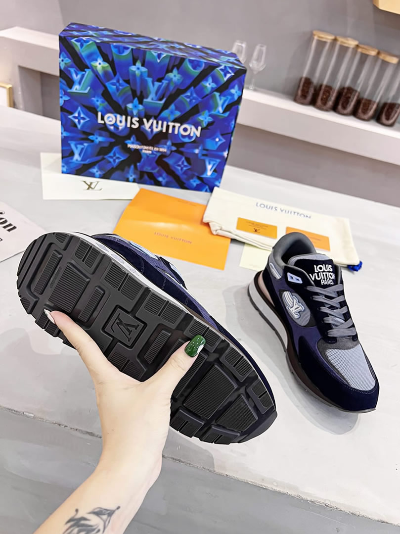 ルイ・ヴィトン ランナウェイ・ライン スニーカー ネイビー shoes550 - 画像 (8)