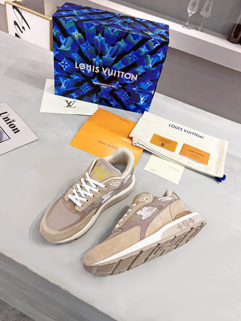 ルイ・ヴィトン ランナウェイ・ライン スニーカー ベージュ shoes551 - 画像 (4)