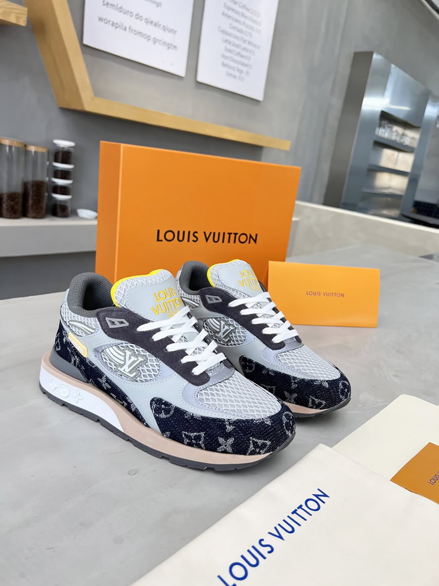 ルイ・ヴィトン ランナウェイ・ライン スニーカー デニム shoes552 - 画像 (5)