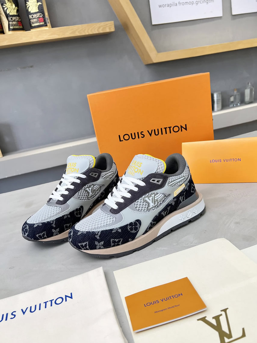ルイ・ヴィトン ランナウェイ・ライン スニーカー デニム shoes552