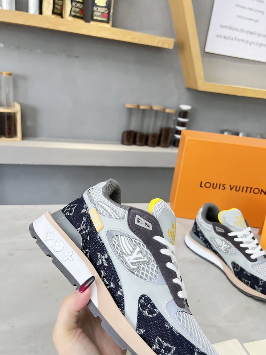 ルイ・ヴィトン ランナウェイ・ライン スニーカー デニム shoes552 - 画像 (6)