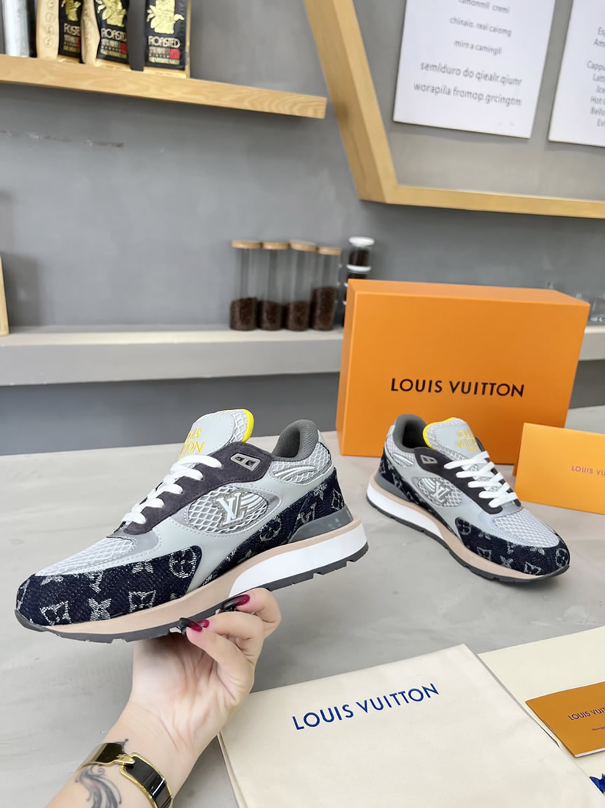 ルイ・ヴィトン ランナウェイ・ライン スニーカー デニム shoes552 - 画像 (7)