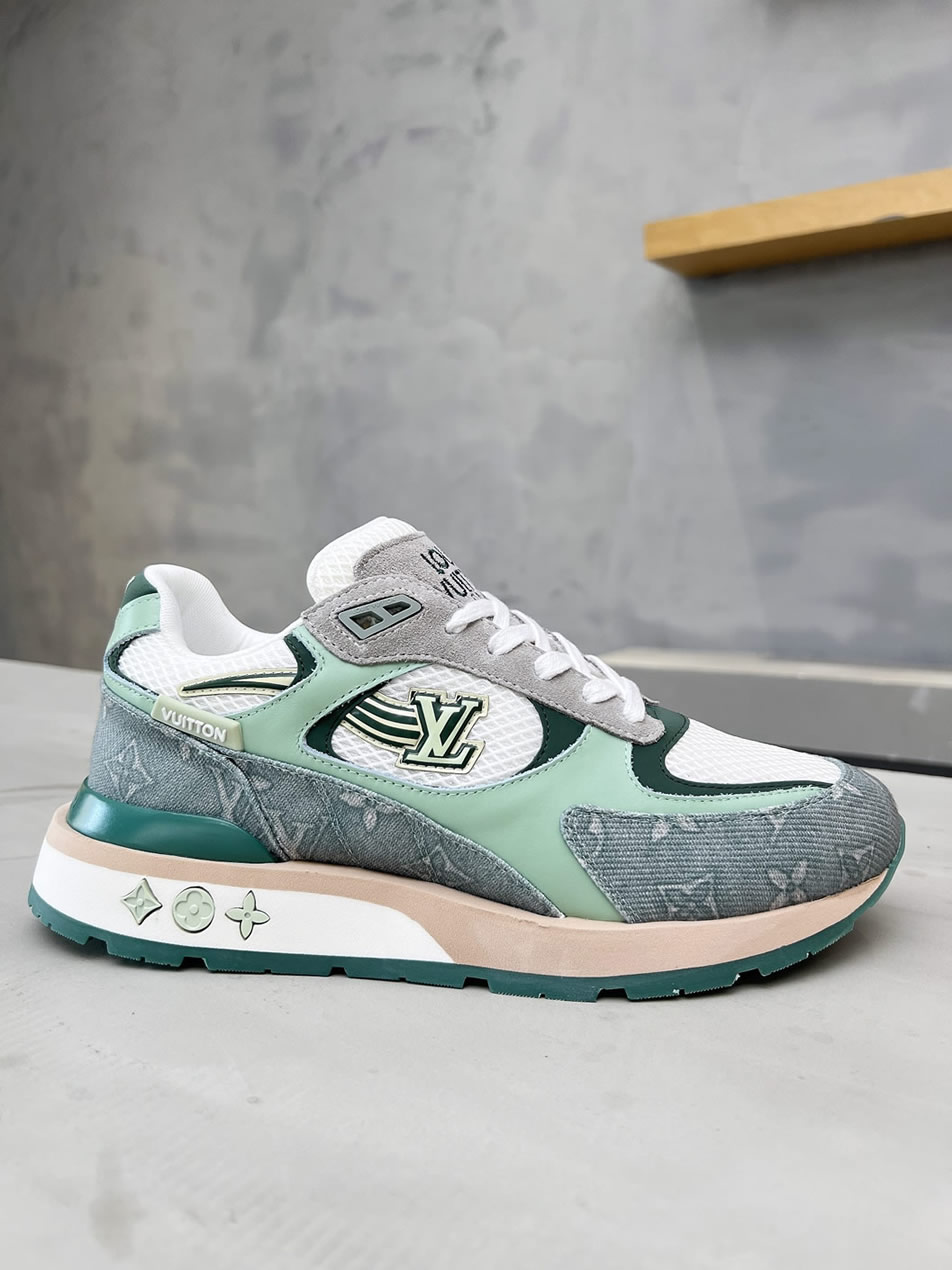 ルイ・ヴィトン ランナウェイ・ライン スニーカー グリーン shoes554 - 画像 (2)
