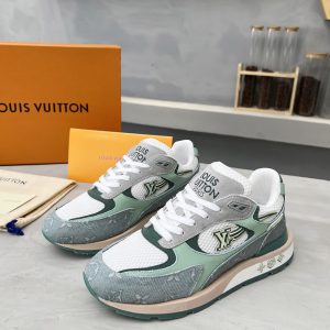 ルイ・ヴィトン ランナウェイ・ライン スニーカー グリーン shoes554