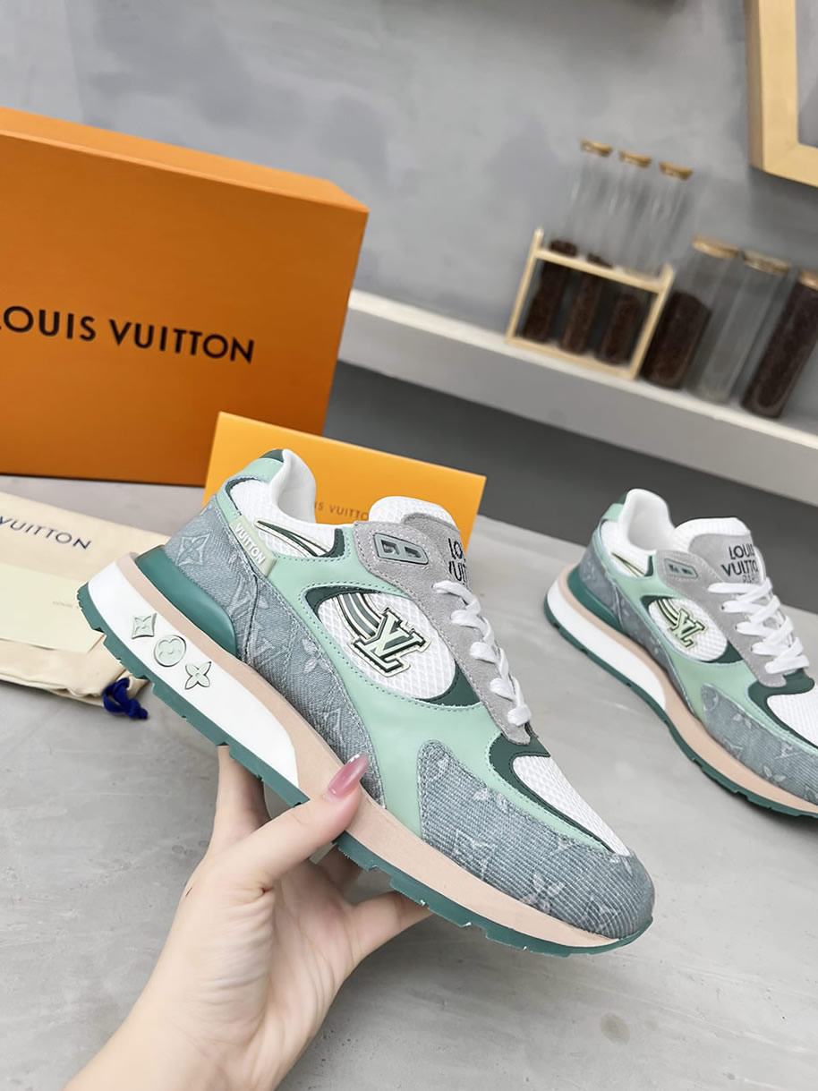 ルイ・ヴィトン ランナウェイ・ライン スニーカー グリーン shoes554 - 画像 (3)