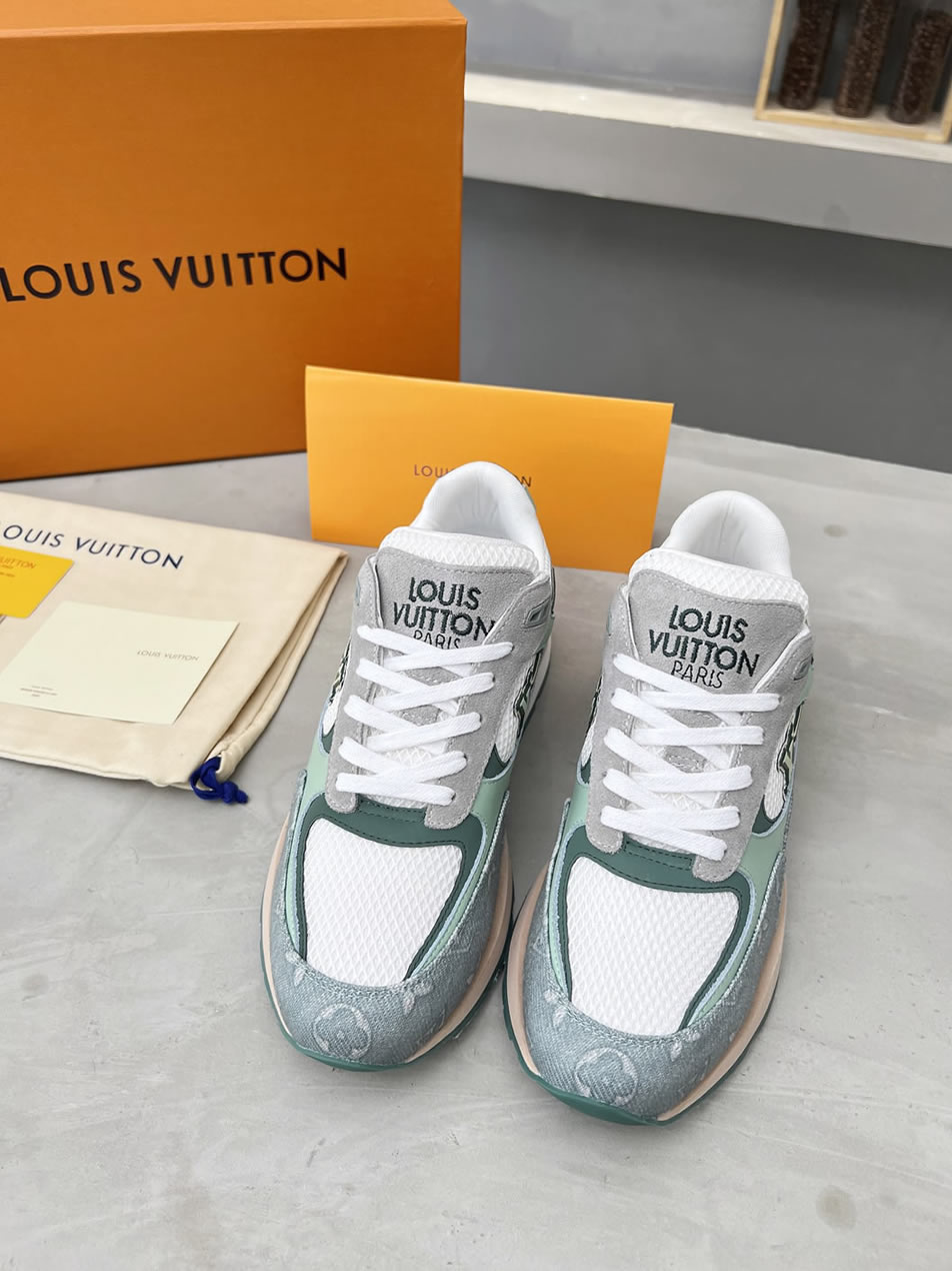 ルイ・ヴィトン ランナウェイ・ライン スニーカー グリーン shoes554 - 画像 (4)