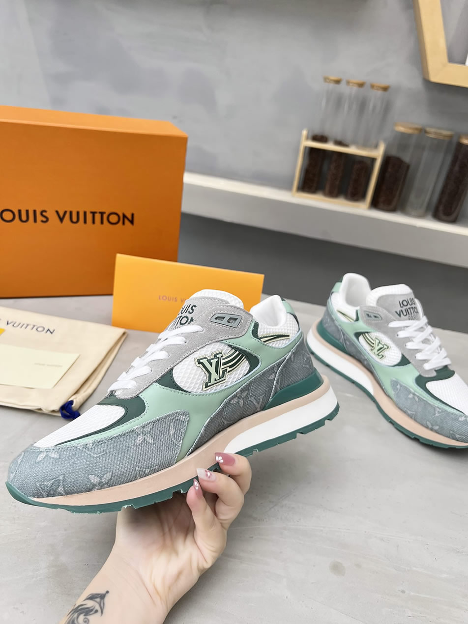 ルイ・ヴィトン ランナウェイ・ライン スニーカー グリーン shoes554 - 画像 (6)