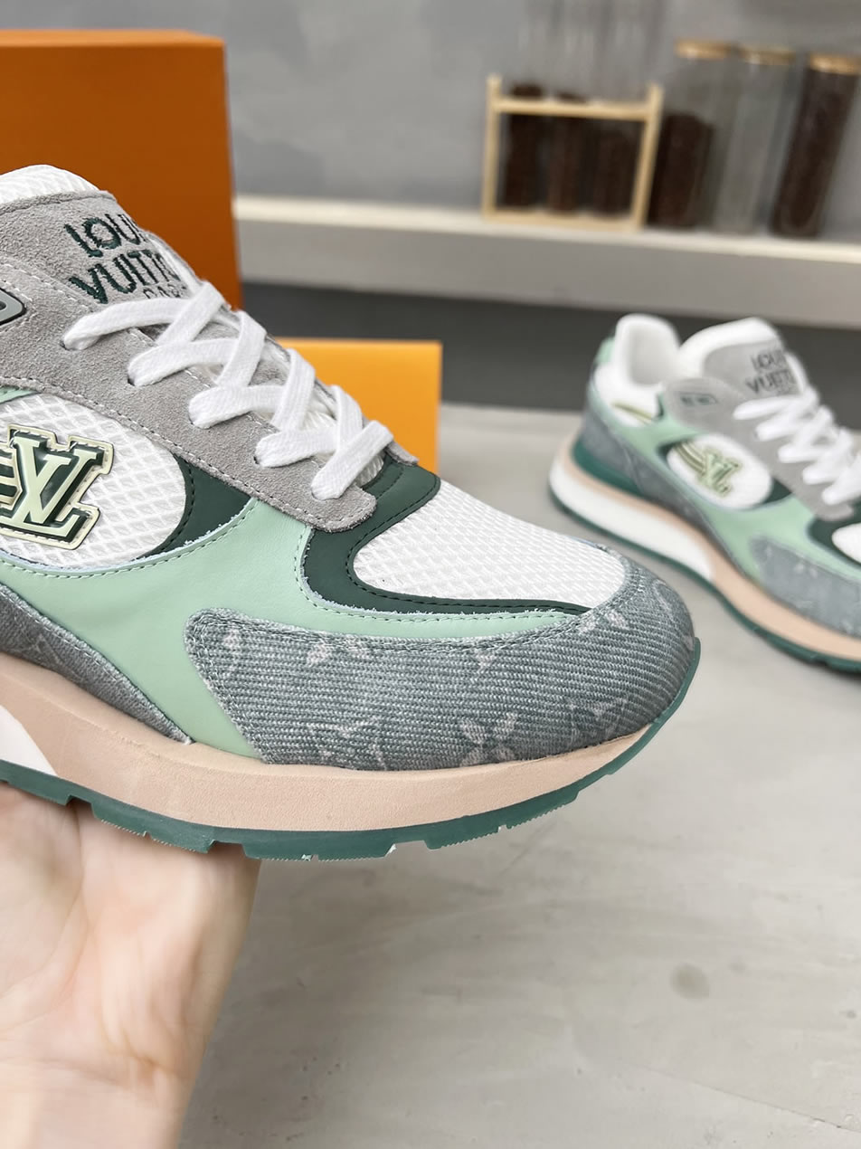 ルイ・ヴィトン ランナウェイ・ライン スニーカー グリーン shoes554 - 画像 (7)