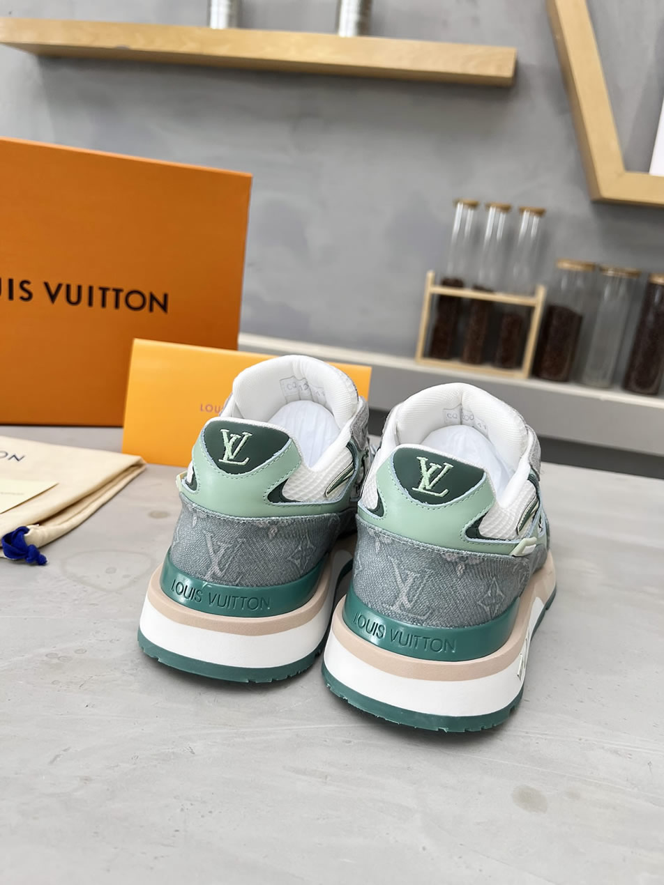 ルイ・ヴィトン ランナウェイ・ライン スニーカー グリーン shoes554 - 画像 (8)