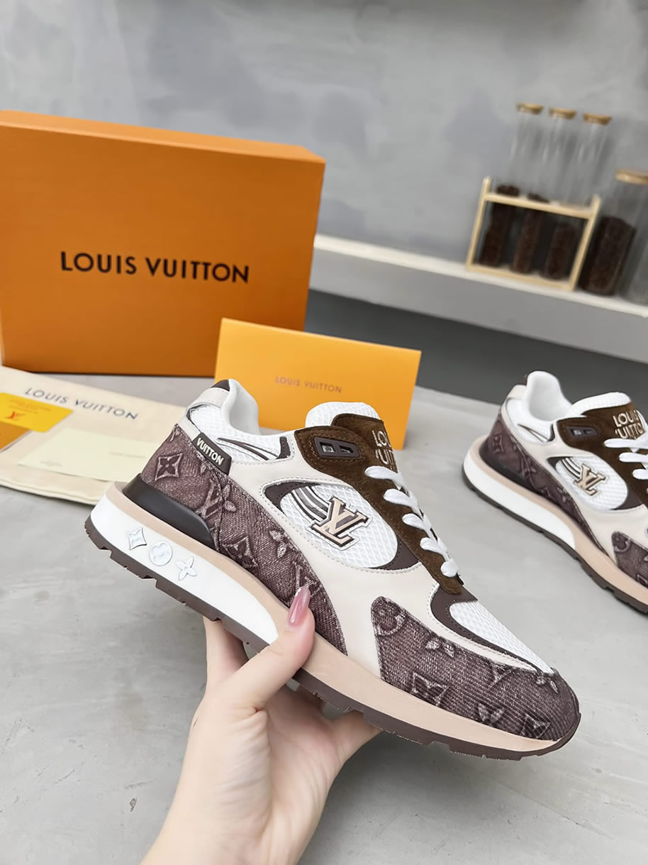 ルイ・ヴィトン ランナウェイ・ライン スニーカー ブラウン shoes555 - 画像 (4)