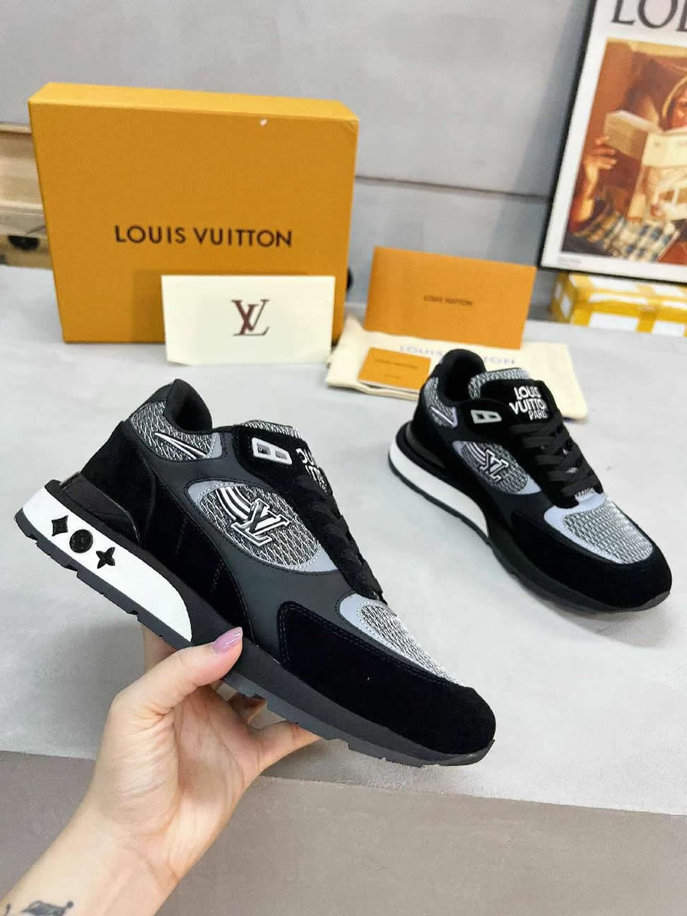 ルイ・ヴィトン ランナウェイ・ライン スニーカー ブラック shoes557 - 画像 (3)