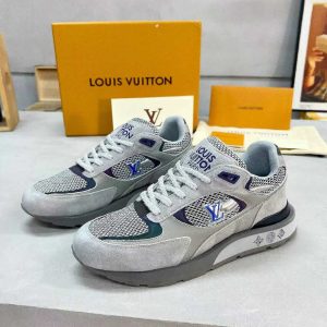 ルイ・ヴィトン ランナウェイ・ライン スニーカー グレー＆パープル shoes558