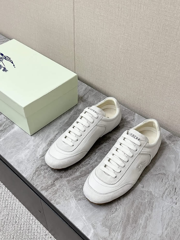 バーバリー ホワイト レザー スニーカー shoes560 - 画像 (2)