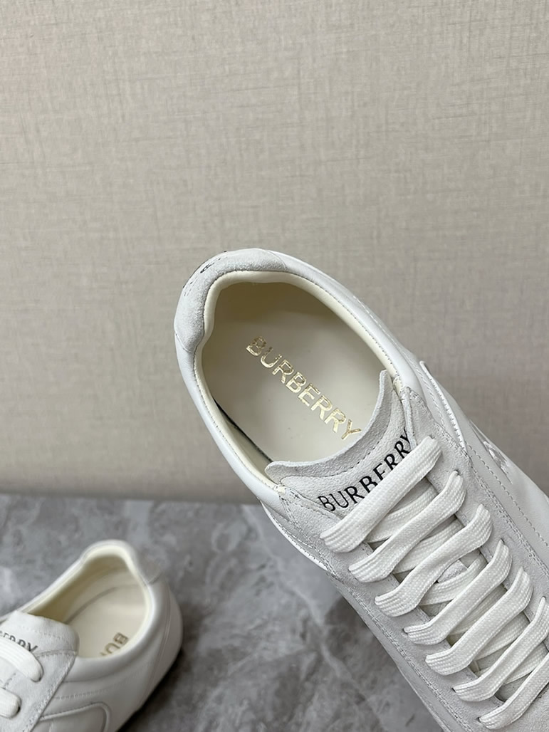 バーバリー ホワイト レザー スニーカー shoes560 - 画像 (7)