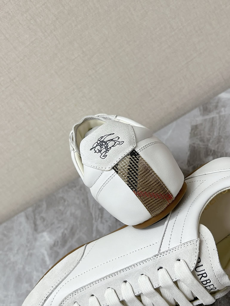 バーバリー ホワイト レザー スニーカー shoes560 - 画像 (9)